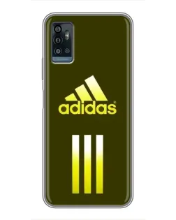 Чехол для ZTE Blade A71 с картинкой «Оливковый градиент Adidas»