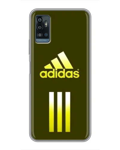 Чехол для ZTE Blade A71 с картинкой «Оливковый градиент Adidas»