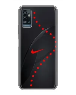 Чехол для ZTE Blade A71 с картинкой «Абстрактный дизайн Nike»