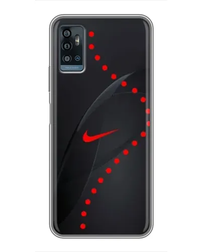 Чехол для ZTE Blade A71 с картинкой «Абстрактный дизайн Nike»
