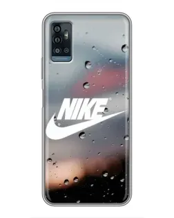 Чехол для ZTE Blade A71 с картинкой «Nike в стиле ретро»