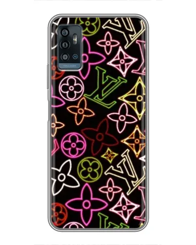 Чехол для ZTE Blade A71 с картинкой «Неоновый микс Nike»