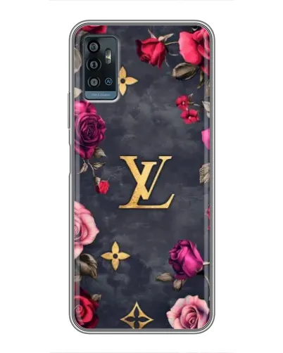 Чехол для ZTE Blade A71 с картинкой «Цветочный Louis Vuitton»