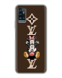 Чехол для ZTE Blade A71 с картинкой «LV и Микки Маус»