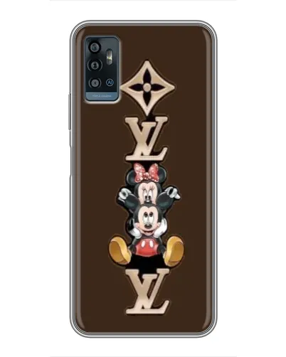 Чехол для ZTE Blade A71 с картинкой «LV и Микки Маус»
