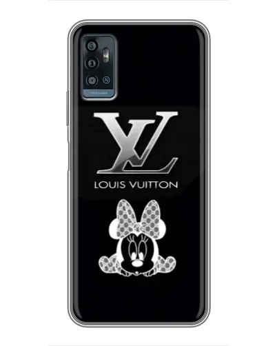 Чехол для ZTE Blade A71 с картинкой «LV и Минни Маус»