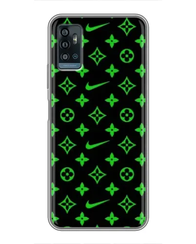 Чехол для ZTE Blade A71 с картинкой «Неоновый принт LV»