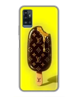 Чехол для ZTE Blade A71 с картинкой «Мороженое от LV»