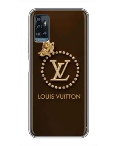 Чехол для ZTE Blade A71 с картинкой «LV — золотая печать»