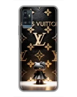 Чехол для ZTE Blade A71 с картинкой «Монограмма с фигурой»
