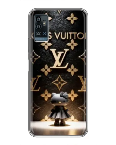Чехол для ZTE Blade A71 с картинкой «Монограмма с фигурой»