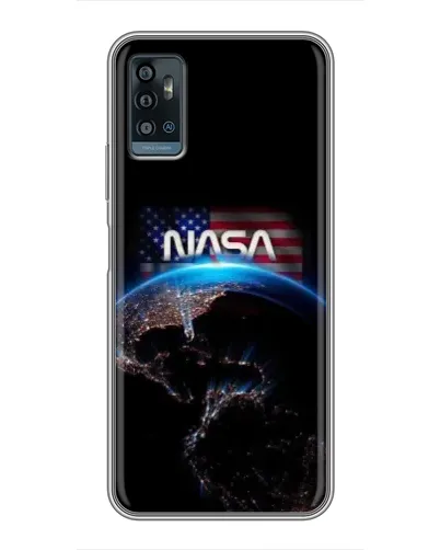 Чехол для ZTE Blade A71 с картинкой «Земля из космоса NASA»