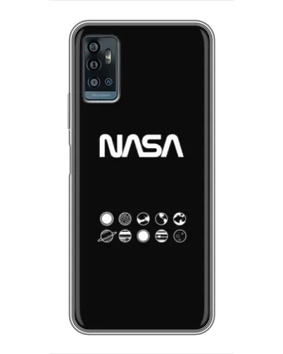 Чехол для ZTE Blade A71 с картинкой «NASA — технический принт»