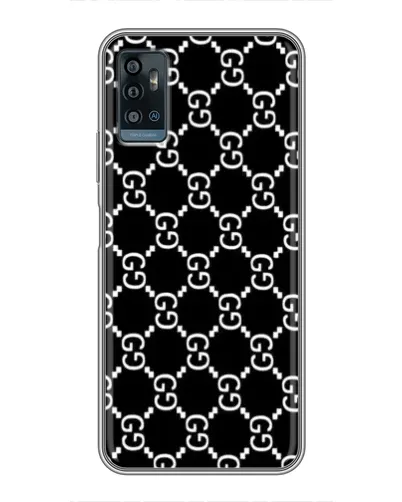 Чехол для ZTE Blade A71 с картинкой «Gucci — сетчатый паттерн»