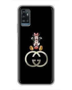Чехол для ZTE Blade A71 с картинкой «Минни Маус на лого»