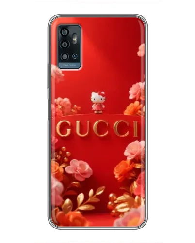 Чехол для ZTE Blade A71 с картинкой «Gucci — золотой сад»