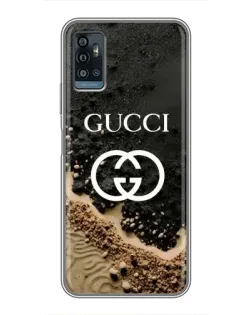 Чехол для ZTE Blade A71 с картинкой «Gucci — песчаные дюны»