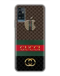 Чехол для ZTE Blade A71 с картинкой «Gucci — брендированный десерт»