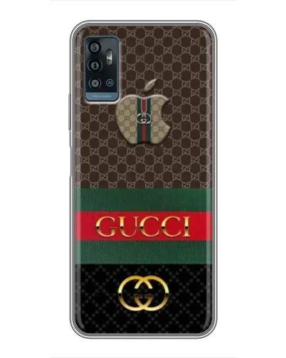 Чехол для ZTE Blade A71 с картинкой «Gucci — брендированный десерт»