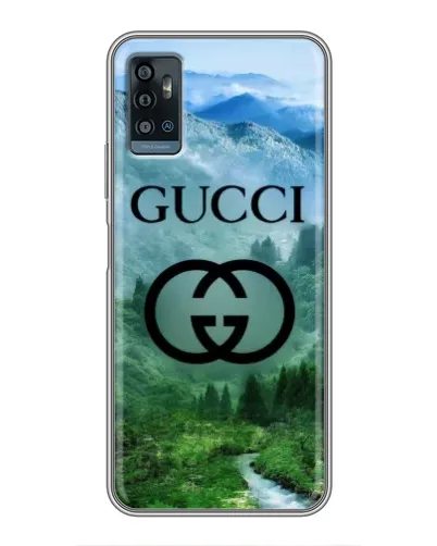 Чехол для ZTE Blade A71 с картинкой «Gucci — горный пейзаж»