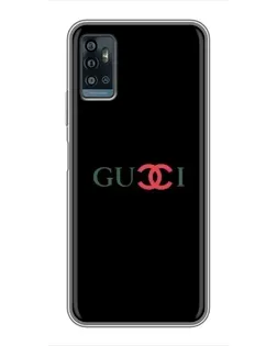 Чехол для ZTE Blade A71 с картинкой «Gucci — красный градиент»