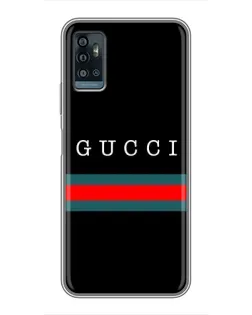 Чехол для ZTE Blade A71 с картинкой «Gucci — красный пояс»