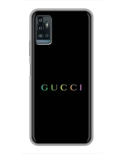 Чехол для ZTE Blade A71 с картинкой «Gucci — неоновый минимализм»
