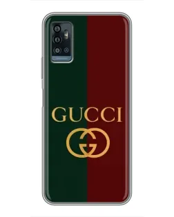 Чехол для ZTE Blade A71 с картинкой «Gucci — темно-зеленый градиент»