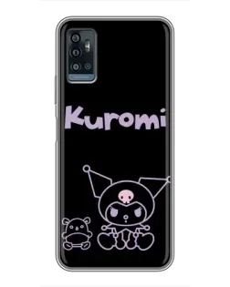 Чехол для ZTE Blade A71 с картинкой «Kuromi — черный минимализм» Чехол для ZTE Blade A71 с картинкой «Kuromi — черный минимализм»