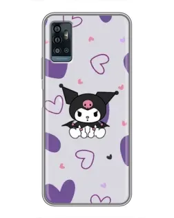 Чохол для ZTE Blade A71 з картинкою «Kuromi та лавандові серця» Чохол для ZTE Blade A71 з картинкою «Kuromi та лавандові серця»