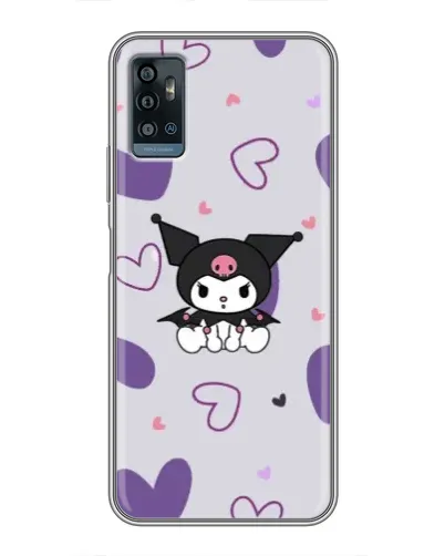 Чохол для ZTE Blade A71 з картинкою «Kuromi та лавандові серця» Чохол для ZTE Blade A71 з картинкою «Kuromi та лавандові серця»