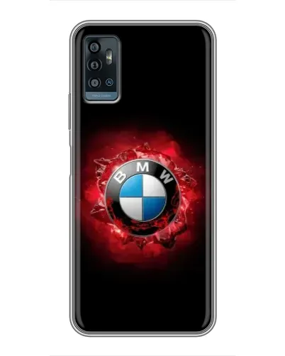 Чохол для ZTE Blade A71 з картинкою «Логотип BMW — спалах»
