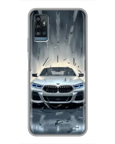 Чохол для ZTE Blade A71 з картинкою «BMW у світлі фар»
