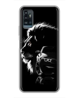 Чохол для ZTE Blade A71 з картинкою «BMW та лев»