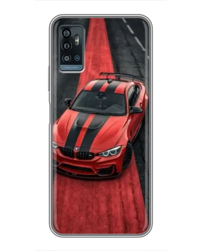 Чохол для ZTE Blade A71 з картинкою «BMW на червоній доріжці»