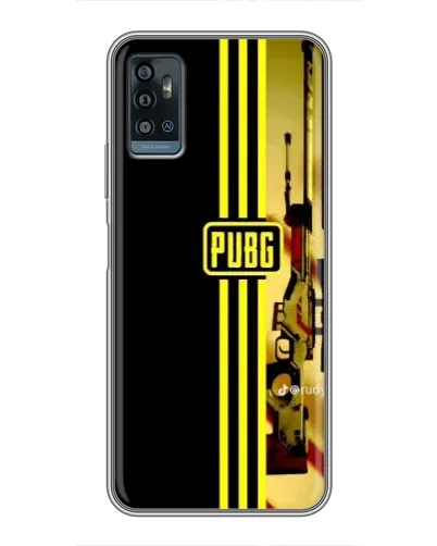 Чехол для ZTE Blade A71 с картинкой «PUBG — камуфляжный шлем»