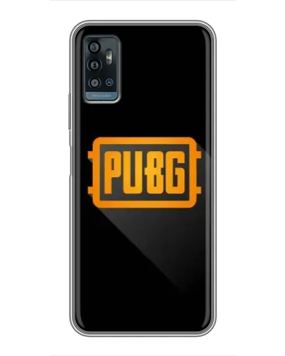 Чехол для ZTE Blade A71 с картинкой «PUBG — рамка лого»