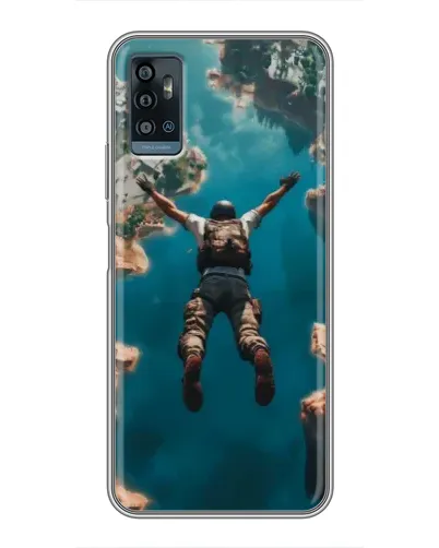 Чехол для ZTE Blade A71 с картинкой «PUBG — свободное падение»