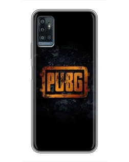 Чехол для ZTE Blade A71 с картинкой «PUBG — золотой логотип»