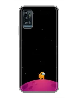 Чехол для ZTE Blade A71 с картинкой «Одинокий герой на планете»