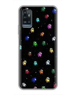 Чехол для ZTE Blade A71 с картинкой «Экипаж Among Us»