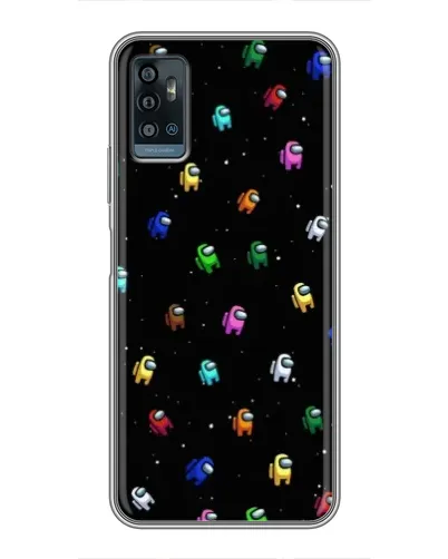 Чехол для ZTE Blade A71 с картинкой «Экипаж Among Us»