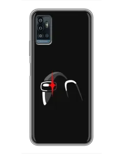 Чехол для ZTE Blade A71 с картинкой «Among Us шлем»