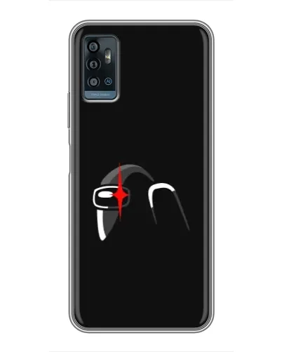 Чехол для ZTE Blade A71 с картинкой «Among Us шлем»
