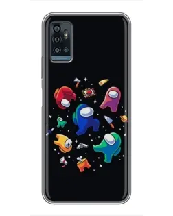Чехол для ZTE Blade A71 с картинкой «Among Us космос»