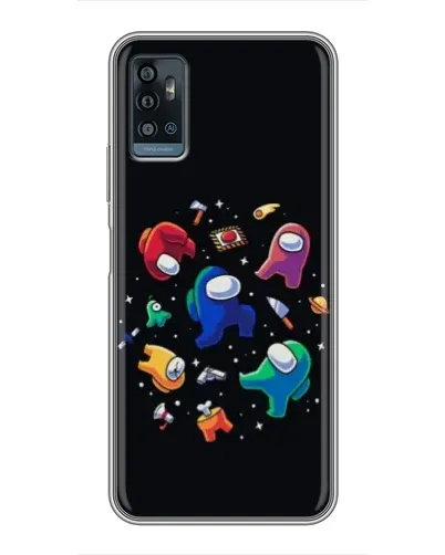 Чехол для ZTE Blade A71 с картинкой «Among Us космос»