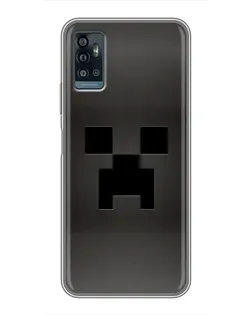 Чехол для ZTE Blade A71 с картинкой «Черный крипер градиент»