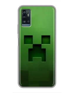 Чехол для ZTE Blade A71 с картинкой «Крипер микро-дизайн»