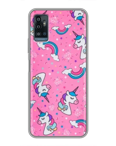 Чехол для ZTE Blade A71 с картинкой «Unicorn паттерн розовый» Чехол для ZTE Blade A71 с картинкой «Unicorn паттерн розовый»