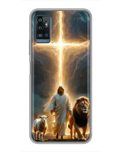 Чехол для ZTE Blade A71 с картинкой «Лев Иуды и Свет»